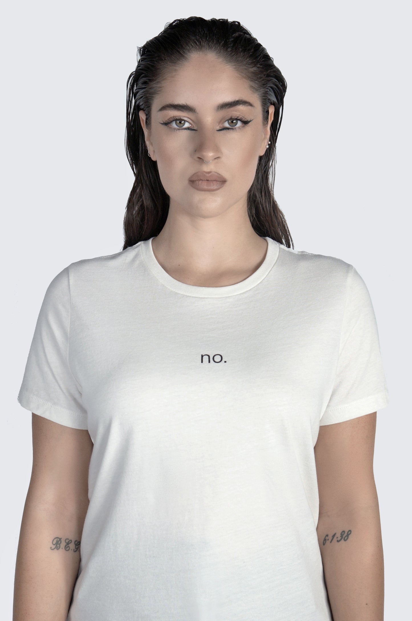 The No T-shirt in Off White