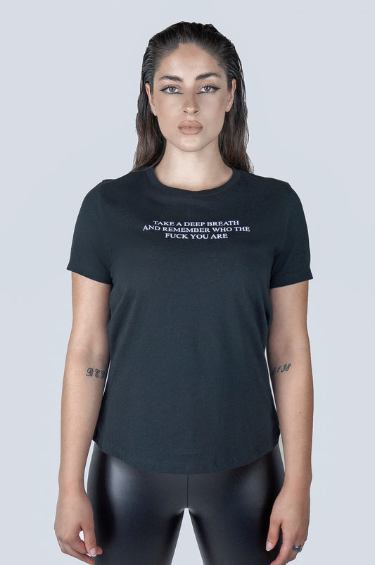 The Take A Deep Breath T-shirt in Black