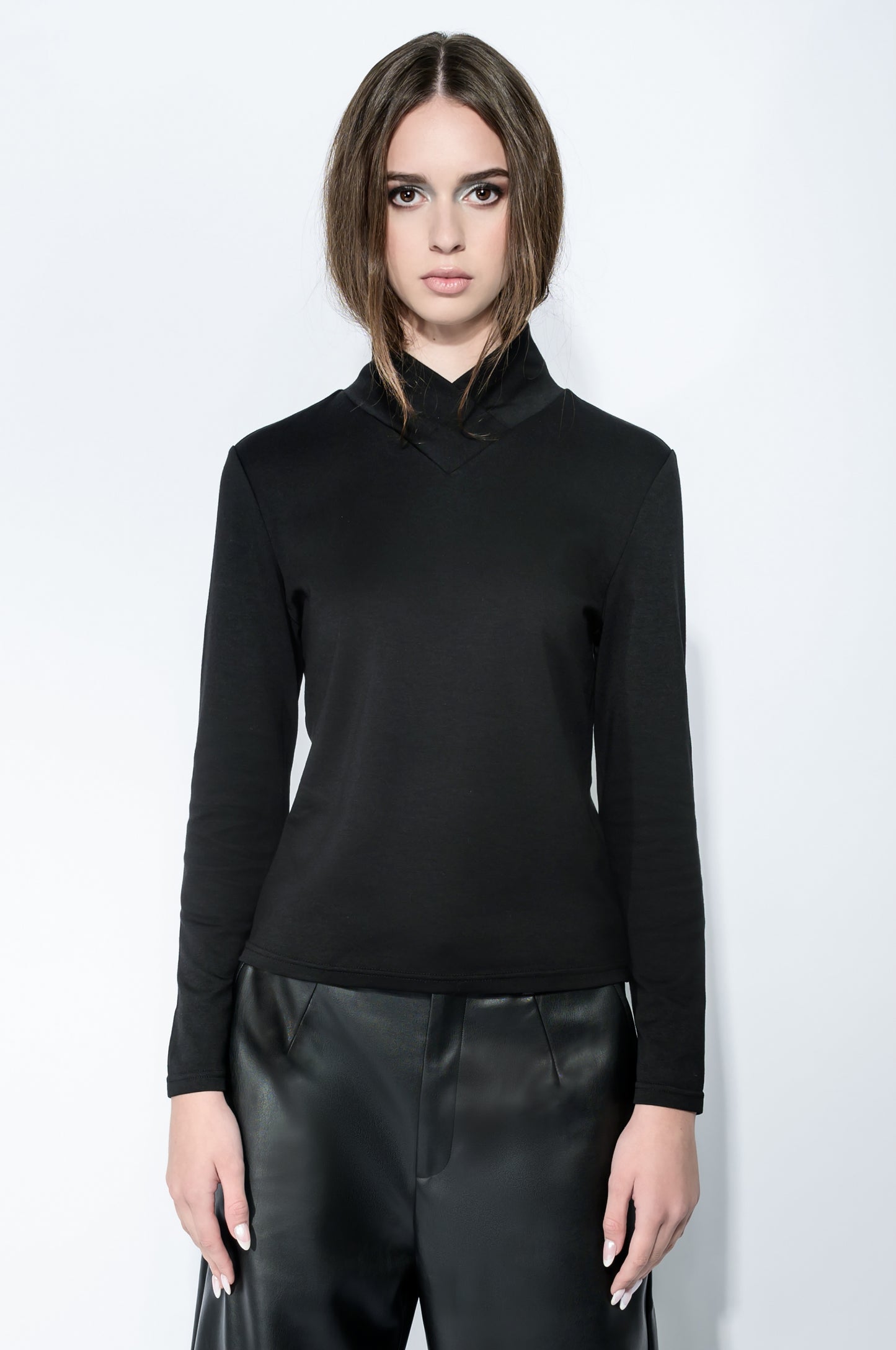 The Cross Turtleneck Top