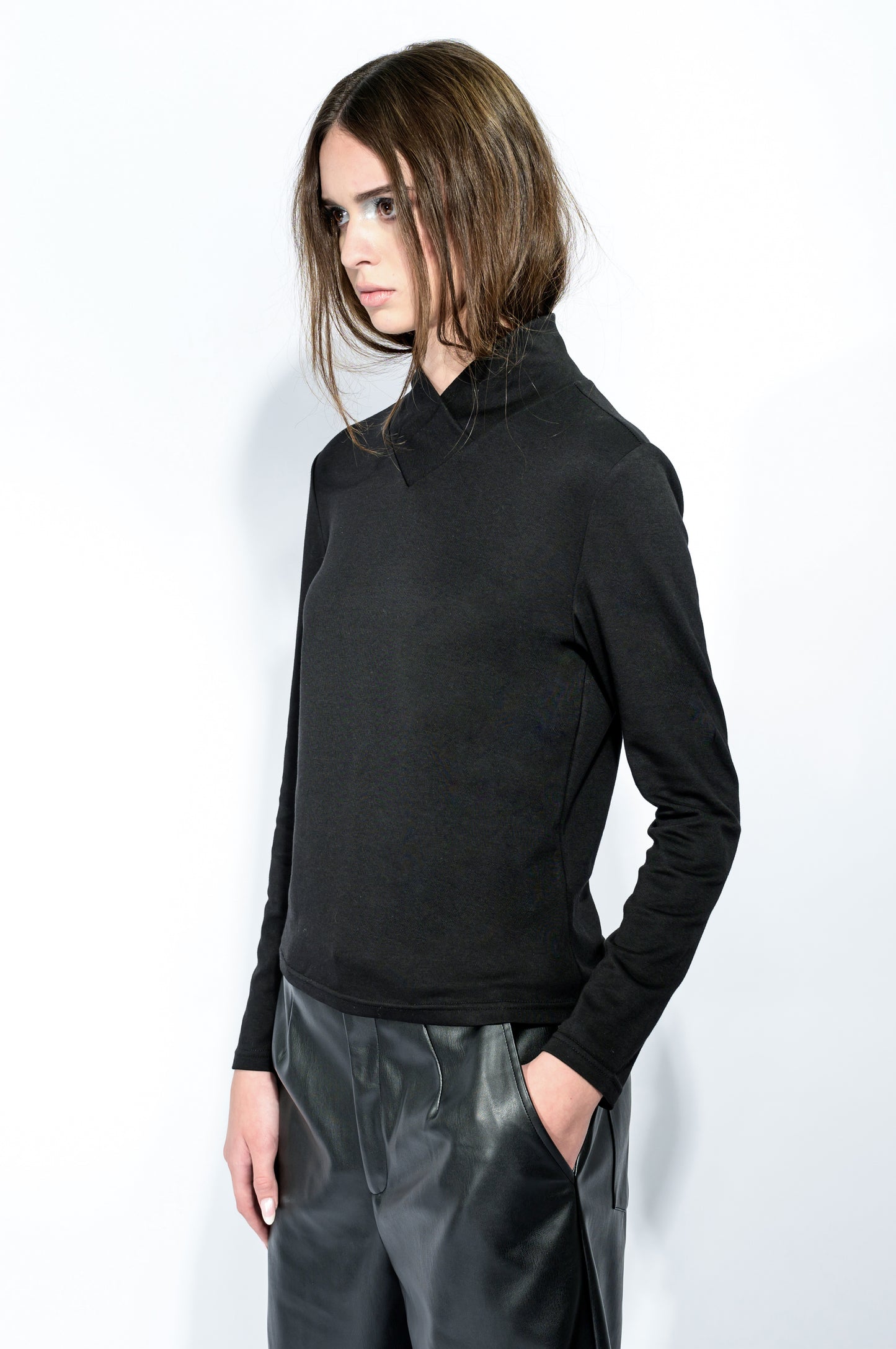 The Cross Turtleneck Top