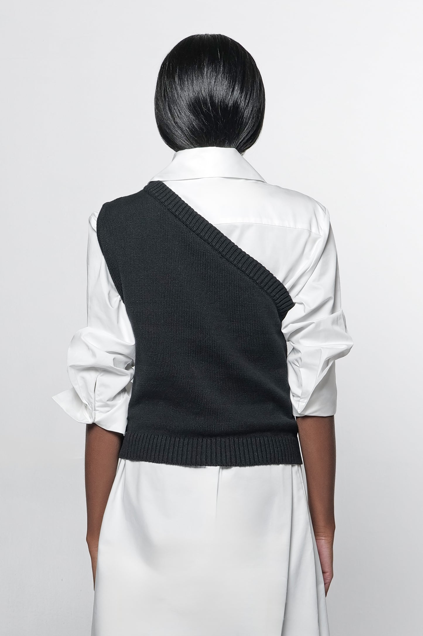 The One Shoulder Knit Vest