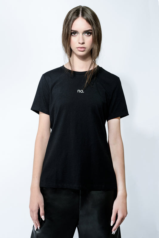The No T-shirt in Black