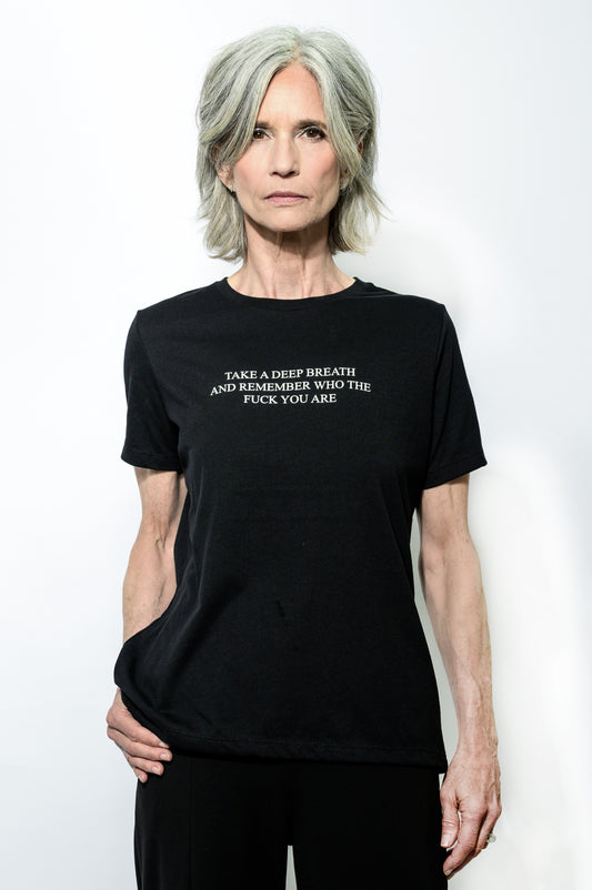 The Take A Deep Breath T-shirt in Black