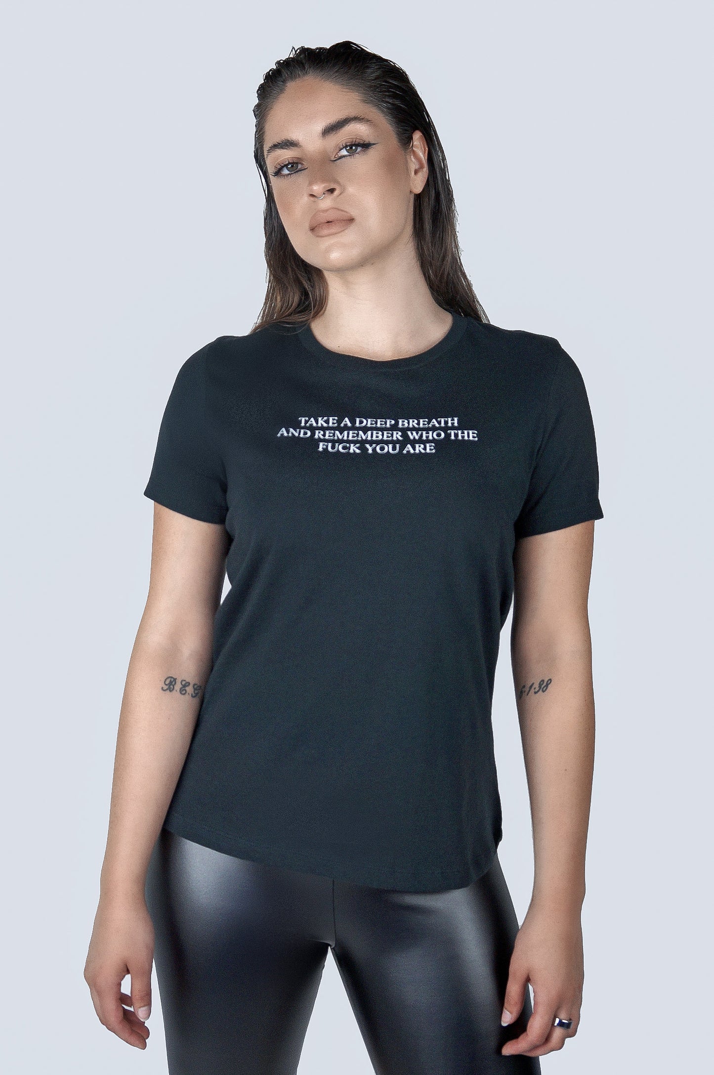 The Take A Deep Breath T-shirt in Black