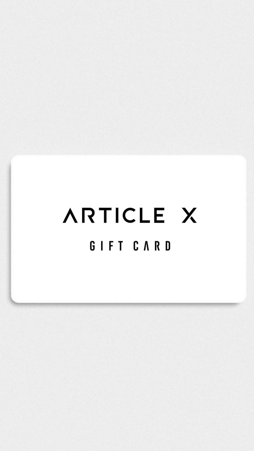 The Article X Gift Card