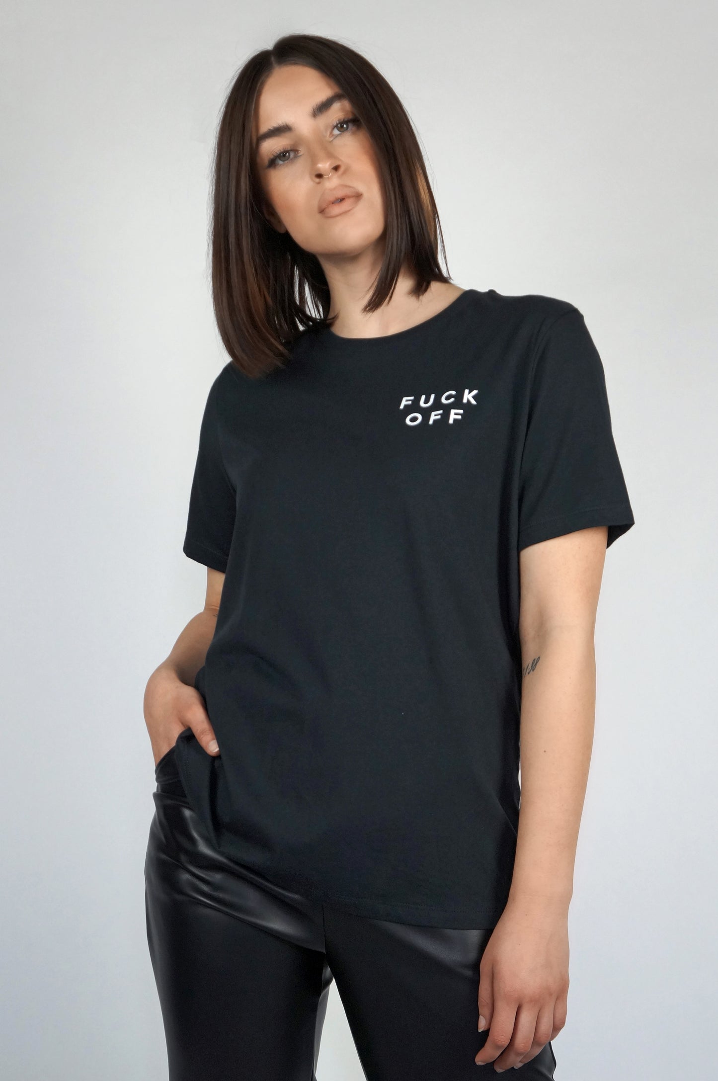 The Fuck Off T-shirt in Black